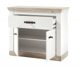 Kommode Rovola in Pinie wei / Oslo Pinie Landhaus Sideboard 107 x 89 cm