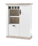 Highboard Rovola in Pinie wei / Oslo Pinie Landhaus Kommode 105 x 146 cm