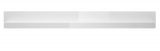 Wandboard Nobile in wei Hochglanz Wandregal 217 x 22 cm