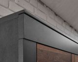 Kommode Ward in Old Used Wood Shabby Design mit Matera grau Sideboard 92 x 104 cm