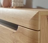 Sideboard Ronson in Artisan Eiche und schwarz Kommode skandinavisch 160 x 83 cm