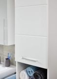 Badezimmer Waschbeckenunterschrank Monte in wei Hochglanz Badschrank 60 x 58 cm