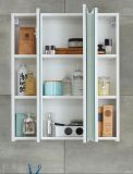 Badezimmer Spiegelschrank Monte in wei Badschrank 3-trig 60 x 74 cm