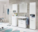 Badezimmer Kommode Monte in wei Hochglanz Badmbel Unterschrank 37 x 87 cm