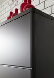 Badezimmer Waschbeckenunterschrank Monte in grau matt Badschrank 60 x 58 cm