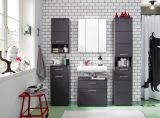 Badezimmer Waschbeckenunterschrank Monte in grau matt Badschrank 60 x 58 cm
