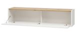 TV-Lowboard Center in wei und Wotan Eiche TV-Unterteil hngend 150 x 35 cm Hngeschrank