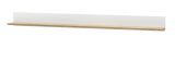 Wandboard Center in wei und Wotan Eiche Wandregal 170 x 15 cm