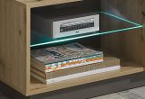 TV-Lowboard Louna in Eiche Artisan und Graphit grau TV-Unterteil 138 x 46 cm