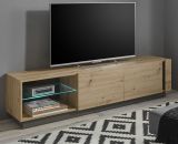 TV-Lowboard Louna in Eiche Artisan und Graphit grau TV-Unterteil 188 x 46 cm