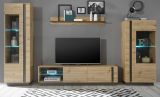 TV-Lowboard Louna in Eiche Artisan und Graphit grau TV-Unterteil 188 x 46 cm
