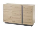 Sideboard Louna in Eiche Artisan und Graphit grau Kommode 138 x 91 cm