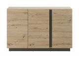 Sideboard Louna in Eiche Artisan und Graphit grau Kommode 138 x 91 cm
