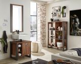 Badezimmer Waschbeckenunterschrank Auburn in Eiche Stirling und Matera grau Badmbel Unterschrank 61 x 62 cm