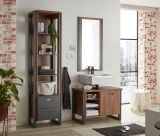 Badmbel Set 3-teilig Auburn in Eiche Stirling und Matera grau Badkombination 140 x 205 cm