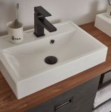 Badmbel Set 4-teilig Auburn in Eiche Stirling und Matera grau Badkombination MIT Waschbecken 201 x 205 cm