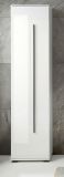 Badezimmer Hochschrank Design-D in wei Hochglanz Badschrank 45 x 200 cm
