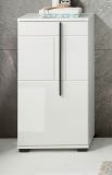 Badezimmer Kommode Design-D in wei Hochglanz Badschrank 45 x 87 cm Unterschrank