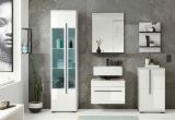 Waschbeckenunterschrank Design-D in wei� Hochglanz Badschrank h�ngend 60 x 44 cm
