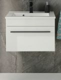 Waschbeckenunterschrank MIT Waschbecken Design-D in wei Hochglanz Waschtisch Set hngend 60 x 44 cm