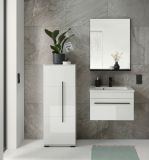 Waschbeckenunterschrank MIT Waschbecken Design-D in wei Hochglanz Waschtisch Set hngend 60 x 44 cm