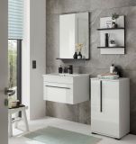 Waschbeckenunterschrank MIT Waschbecken Design-D in wei Hochglanz Waschtisch Set hngend 60 x 44 cm