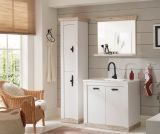 Badkombination Rovola in Pinie wei / Oslo Pinie Landhaus Badmbel Set 4-tlg. MIT Waschbecken 143 x 200 cm