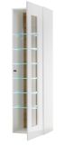 Vitrine Savanna in wei Hochglanz und Grandson Eiche Vitrinenschrank hngend / stehend 45 x 166 cm