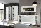 Sideboard Ladis in wei Hochglanz Kommode 150 x 83 cm