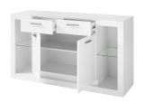 Sideboard Ladis in wei Hochglanz Kommode 150 x 83 cm