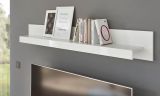Wandboard Ladis in wei Hochglanz Wandregal 150 x 21 cm