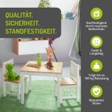 BOMI Kindersitzgruppe Amy in wei und natur Sitzgruppe Kindertisch und 2 x Stuhl