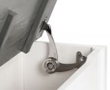 BOMI Kindersitzgruppe Anna in wei und grau Sitzgruppe Kindertisch, Truhenbank und 2 x Stuhl