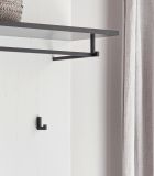 Garderobe Set 5-teilig Stove in wei Pinie und anthrazit Landhaus Garderobenkombination 206 x 200 cm