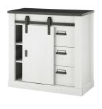 Garderobe Set 5-teilig Stove in wei Pinie und anthrazit Landhaus Garderobenkombination 206 x 200 cm