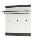 Garderobe Set 5-teilig Stove in wei Pinie und anthrazit Landhaus Garderobenkombination 206 x 200 cm