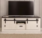 TV-Lowboard Stove in wei Pinie und anthrazit Landhaus TV Unterteil in Komforthhe 162 x 61 cm