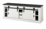 TV-Lowboard Stove in wei Pinie und anthrazit Landhaus TV Unterteil in Komforthhe 162 x 61 cm