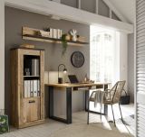 Brombel Set Stove in Old Style hell und anthrazit mit Aktenregal und Wandregal