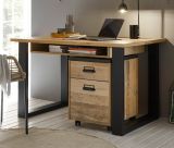 Rollcontainer Stove in Old Style hell und anthrazit Schreibtisch Container 47 x 60 cm