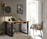 Schreibtisch Stove in Old Style hell und anthrazit Laptoptisch fr Homeoffice und Bro 125 x 60 cm