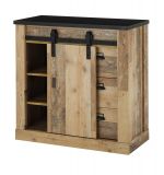 Garderobe Set 5-teilig Stove in Old Style hell und anthrazit Garderobenkombination 206 x 200 cm