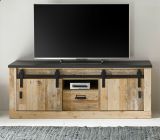 TV-Lowboard Stove in Old Style hell und anthrazit TV Unterteil in Komforth�he 162 x 61 cm