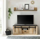 TV-Lowboard Stove in Old Style hell und anthrazit TV Unterteil in Komforth�he 162 x 61 cm