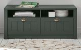Garderobe Sitzbank Forres in grn Landhausstil Garderobenbank 110 x 47 cm