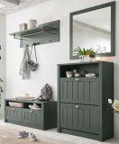 Garderobenpaneel Forres in grn Landhausstil Wandgarderobe 109 x 40 cm
