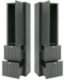 Garderobenschrank Forres in grn Landhausstil Garderobe 60 x 204 cm