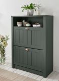 Schuhschrank Forres in grn Landhausstil Flur Schuhkipper 80 x 112 cm