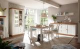 Esszimmer Set Hemsby in wei Pinie und Eiche Wotan Landhaus Speisezimmer 4-teilig