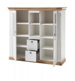 Esszimmer Set Hemsby in wei Pinie und Eiche Wotan Landhaus Speisezimmer 4-teilig